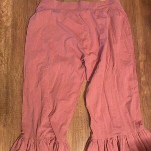 Matilda Jane pink ruffle flare pants XXL